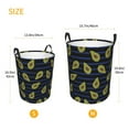 thumbnail image 5 of Bingfone Avocado Waterproof Foldable Laundry Hamper Bucket With Handles For Storage Bin,Clothes Hamper (Small), 5 of 8