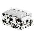 thumbnail image 4 of ESCA 7-Piece Kona Floral Black and White Comforter Set Queen Size, 4 of 5
