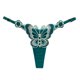 thumbnail image 1 of Tanga con elemento de mariposa para mujer, sexy, con perspectiva caliente, bordado, cintura baja ajustable, lencería seductora para mujer, 1 of 6