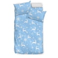 thumbnail image 1 of Juego de cama con estampado de ciervos nevados, 1 of 5