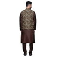thumbnail image 3 of Atasi Traditional Mens Dupion Silk Kurta Pajama Set With Nehru Jacket Men Wear, 3 of 3