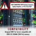 thumbnail image 3 of Memoria RAM A-Tech 64GB DDR4 2133MHz ECC RDIMM Kit 4x16GB, 3 of 7