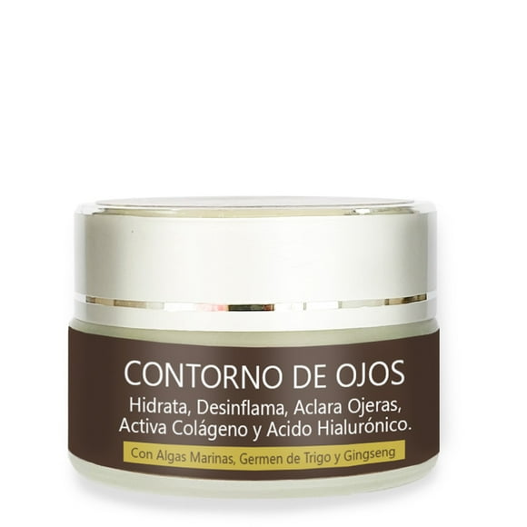 Contorno de Ojos RUSENS 100% Natural, Aclara Ojeras y Desinflama