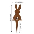 thumbnail image 4 of zhangmingg Metal Rabbit Garden Stake Decorative Ornament for Outdoor Festive Yard and Patio, 4 of 8