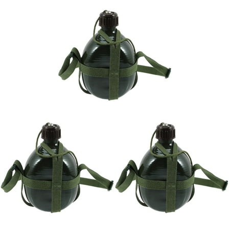 

Bestonzon 3pcs Camping Water Kettle Portable Water Bottle Outdoor Hiking Water Container(1.2L)