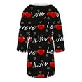 thumbnail image 5 of Jindong Robes en Peluche pour Femmes Robe en Polaire Longue Chaude Peignoir de Bain Veste de Détente Imprimée Robe de Confort Robes pour Femmes, 5 of 5