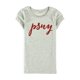 thumbnail image 1 of Aeropostale - Camiseta adornada con lentejuelas PSNY para niñas, gris, XL (14), 1 of 1