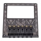 thumbnail image 1 of Placa De Puente De Guitarra Eléctrica, Puente De Sillín De Guitarra, Espaciado De Cuerdas De 10,5mm, Piezas De Repuesto De Guitarras Eléctricas Talladas En Negro, 1 of 8