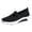 Black, variant on ibiyuan Wide Walking Shoes for Women Adjustable Upper Women's Walking Shoes Mesh Knitted Platform Non- Women Sneakers Soft Hands-Free Mary Jane Shoes Women Sports Shoes