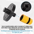 thumbnail image 4 of High Pressure Chassis Flusher Kit for Trucks & Cars, Upgraded Brass Fittings Wheel Arch Undercarriage Cleaner, 360° Rotating Spray Nozzle, Road Salt Removal, 4 of 7