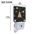 thumbnail image 4 of WOBOGO Christmas Tree LED Night Light 2 Pcs Set 0.5 Watt Wall Plug in Dusk to Dawn Automatic Switch Soft White Light, 4 of 7