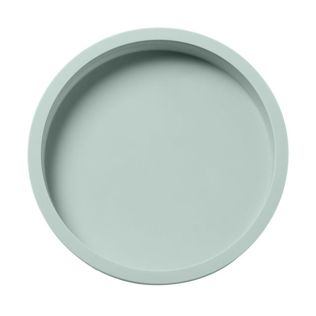 Moule à Gâteau en Silicone Antiadhésif Plateau de Moule à Gâteau de Cuisson Non Toxique Outils de Cuisson au Chocolat Moule à Gâteau au Biscuit au Chocolat Décoration, Forme Ronde, Bleu