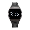 thumbnail image 4 of Reloj LED Deportivo Digital Bling Bling Tetragonum Negro con Cierre Plegable Temporizador de Alarma, 4 of 14