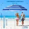 thumbnail image 6 of Clispeed Stylish Beach Umbrella Cool Airflow for Garden and Park Use, 6 of 12