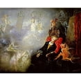 thumbnail image 2 of Fitzgerald, John Austen 24x20 Black Modern Framed Museum Art Print Titled - The Painters Dream, 2 of 4