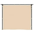 thumbnail image 5 of vidaXL Gazebo Canopy Tent Patio Pavilion Sunshade with Curtains Cream Steel, 5 of 8