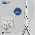 thumbnail image 4 of Five Oceans Anchor Rode and Chain - Hand-Spliced Anchor Rope and Chain Kit, 1/2" x 100' Nylon 3-Strand Anchor Rope with 1/4"x10' Hot-Dipped Galvanized Steel Anchor Chain, Shackle and Thimble - FO4572, 4 of 9