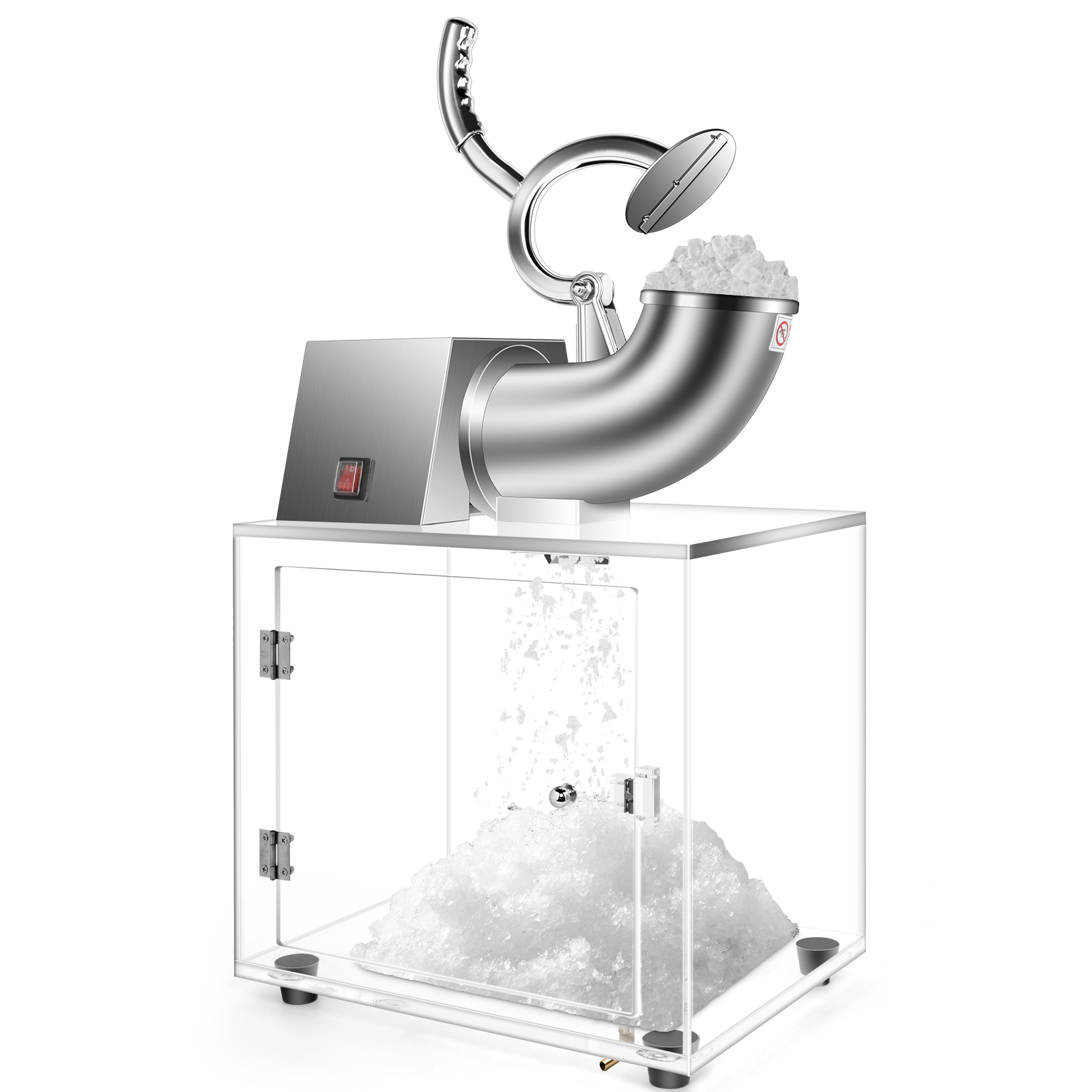 Commercial Ice Crusher Shaver Macker Snow Cone Machine 440lbs/hr, ETL Approved 300W Electric Ice