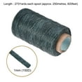 thumbnail image 2 of Uxcell Leather Sewing Thread 273Yards 150D/1mm  Waxed Cord Army Green, 2 of 5