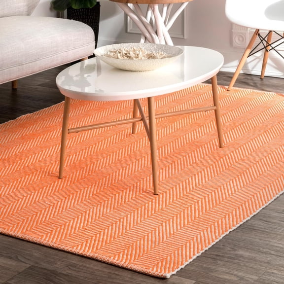 nuLOOM Kimberely Hand Loomed Area Rug, 5' x 8', Orange