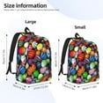 thumbnail image 4 of Easygd Easter Eggs2 Canvas Backpack: Stylish, Lightweight, and Versatile with Large Capacity and Adjustable Straps –, 4 of 7