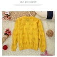 thumbnail image 2 of AAMILIFE Girls' Cotton Sweater Crew Neck Button Up Knitted Cardigan, 2 of 5