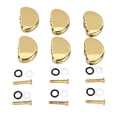 thumbnail image 1 of Bouton de Réglage de Guitare, Stable, à la Mode, Robuste, Poignée de Réglage de Guitare Folk Décorative 6 Pcs Installation Simple pour Remplacement Noir, Or, 1 of 7
