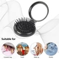 thumbnail image 5 of Cepillo de pelo plegable de bolsillo con espejo portátil Mini Travel Essentials Peine de plásti MABOTO Peine de peluquería, 5 of 5