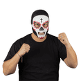 thumbnail image 2 of Mascara Calavera Luchador Penitente Aficion Futbol Mundial Estadio Disfraz Fan, 2 of 7
