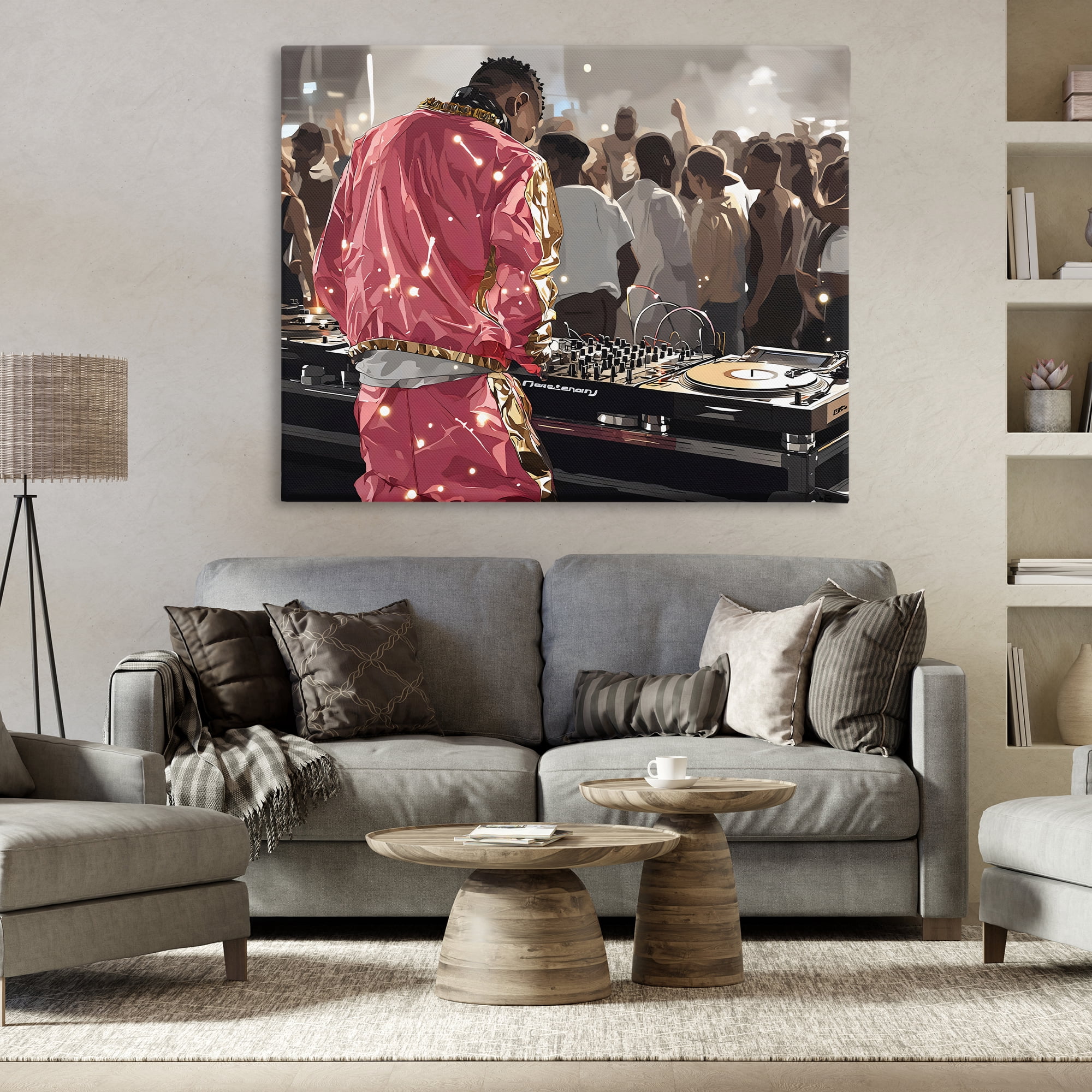 Stupell Industries DJ Performance At Nightclub Canvas Wall Art, design by Franklyn Gregory