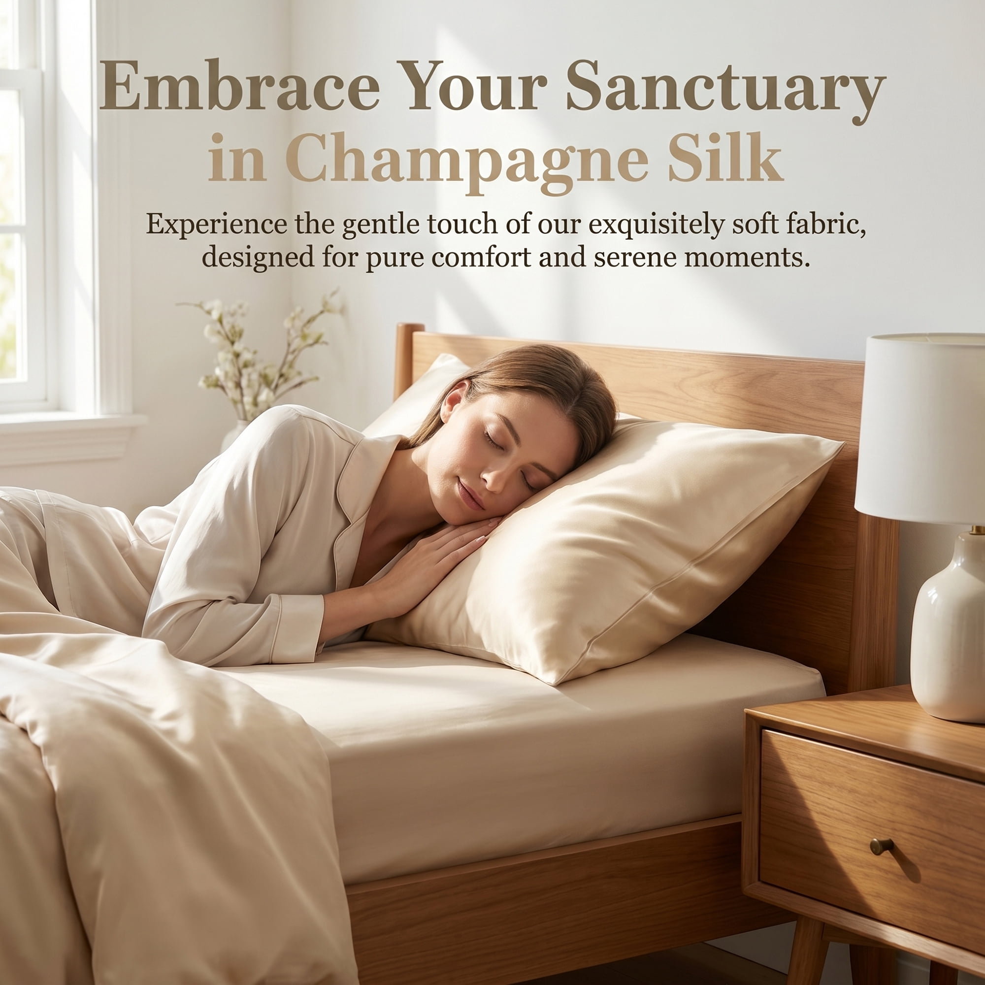 Unique Bargains Smooth and Cool Envelope-style Closure Durable Bedding Pillowcases Beige