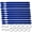 ROYAL BLUE, variant on 10 Packs Blank Leather Keychains -Engraving Ready Full Grain Leather Keychains-Summer Camps, Promotions Ideas