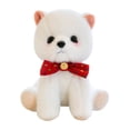 thumbnail image 2 of Peluche de perro blanco para decoración de sala de estar, cumpleaños infantil. diseño rojo, 2 of 9