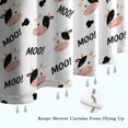 thumbnail image 6 of White Cow Moo Pattern Shower Curtain 36"x72" ,Bathroom Decorative Shower Curtains Set with 12 Hooks,Modern Waterproof Washable Shower Curtain, 6 of 6