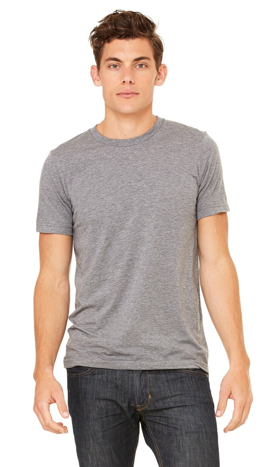 The Bella + Canvas Unisex Triblend Short Sleeve T-Shirt - GREY TRIBLEND ...