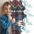 thumbnail image 3 of Blackout Kids Curtains,Colorful Geometric Triangle Chevron Pattern Childrens Insulated Curtains Set Of 2,Bedroom Essentials,Toddler Room Decor 42x84in(106x213cm), 3 of 5