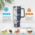 thumbnail image 2 of 40 Oz Tumbler with Handle and Straw Insulated Double Walled Stainless Steel Travel Mug Gift Box Reusable Tumbler Coffee Travel Mug for Office Portable Insulated Beer Cup for Hot & Cold Drinks, 2 of 6