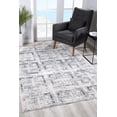 thumbnail image 1 of homeroots home decor 393231 4’ x 6’ Gray and Ivory Abstract Distressed Area Rug, 1 of 1