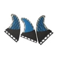 thumbnail image 2 of Surfboard Fin For Board Accessories Orange/Blue Carbon Fiber 3 Pcs/set Honeycomb Quick Release Slide In Fin For Inflatable Paddleboard, 2 of 5