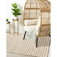 thumbnail image 4 of Unique Loom Chindi Jute Collection Area Rug (5' 1" x 8' Rectangle White/Natural), 4 of 11
