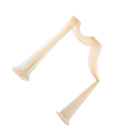 Guardoinrt Rideau de Fond pour Arche de Mariage et Fête 70x550cm Panneaux pour Déco de Scène Champagne 70x550cm