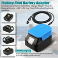 thumbnail image 2 of Adaptador de Batería para Carrete de Pesca Power Cable de Cordón para Artesano 20V V20 Dewalt makita Milwaukee M18 18V Batería Compatible con Daiwa 14.4V SEABORG 800MJ,SABORG 1200MJ 1200 800 Pesca..., 2 of 13