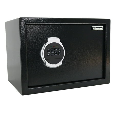 Sunnydaze Digital Security Safe Lock Box with Bolt-Down Hardware and Programmable Lock - For Home, Business, or Travel, 0.81 Cubic (Best Way To Bolt Down A Safe)