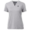 thumbnail image 2 of Women's Cutter & Buck Heather Gray Seton Hall Pirates Forge Blade V-Neck Top, 2 of 3