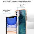 thumbnail image 4 of Designed for iPhone 11 Marble Case, Ultra Thin Girls Women Plating Marble Designed Flexible Soft TPU IMD Marble Protective Case Cover for iPhone 11 - Green, 4 of 6