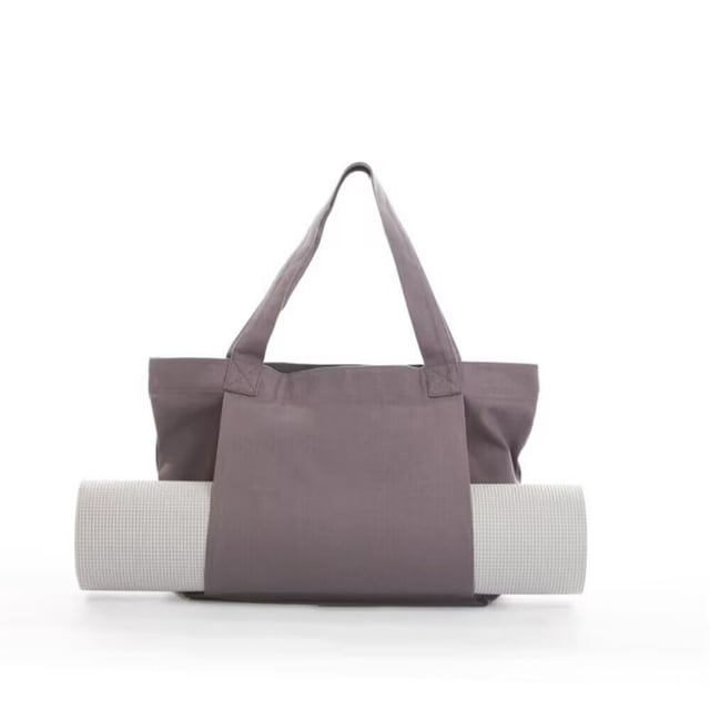 Bolsa para esterilla de yoga, bolso de lona, equipo de entrenamiento al aire libre, estera de yoga de viaje, bolso de hombro, gris, 1 pieza ER