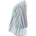 thumbnail image 2 of Lemon Way Embroidered Peasant Blouse BLUE L NEW 648-415, 2 of 2