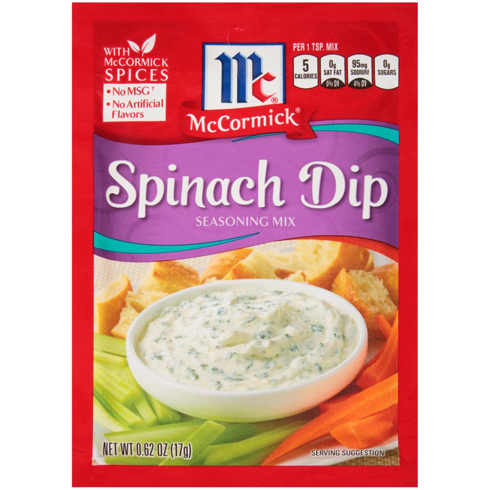 McCormick Spinach Dip Seasoning Mix, 0.62 oz