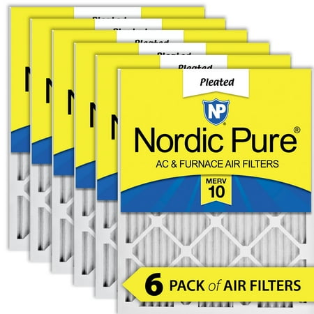 

18x24x1 (17_1/2x23_1/2) Pleated MERV 10 Air Filters 6 Pack
