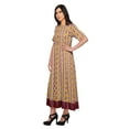 thumbnail image 2 of Moomaya Robe Kurti Tunique Longue Ligne A pour Femmes, Manches au Coude, Kurti Décontractée Imprimée, 2 of 5